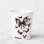 Gothic Pink Halloween Kinderdusche Pappbecher (Vorderseite)