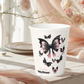 Gothic Pink Halloween Kinderdusche Pappbecher