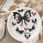 Gothic Pink Halloween Kinderdusche Pappteller<br><div class="desc">Feiern Sie Ihre Babydusche mit einer Touch festlichen Spaß mit unseren Niedlichen Halloween Baby Shower Paper Tellern. Diese charmanten Teller vereinen die Freude an einer Babydusche mit dem verspielten Gefühl von Halloween und machen sie zum perfekten Begleiter für Ihr Party-Geschirr. Produktmerkmale: Adorable Halloween-Design: Mit reizenden Halloween-Grafiken wie freundlichen Gespenstern, lächelnden...</div>
