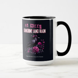 Gothic Pink Roses Tasse