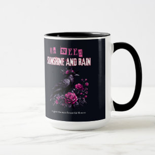 Gothic Pink Roses Tasse