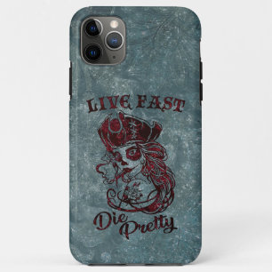 Gothic Pirate Skull Frau Live Fast Die Hübsch Case-Mate iPhone Hülle
