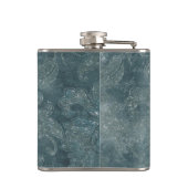 Gothic Pirate Skull Frau Live Fast Die Hübsch Flachmann (Rückseite)