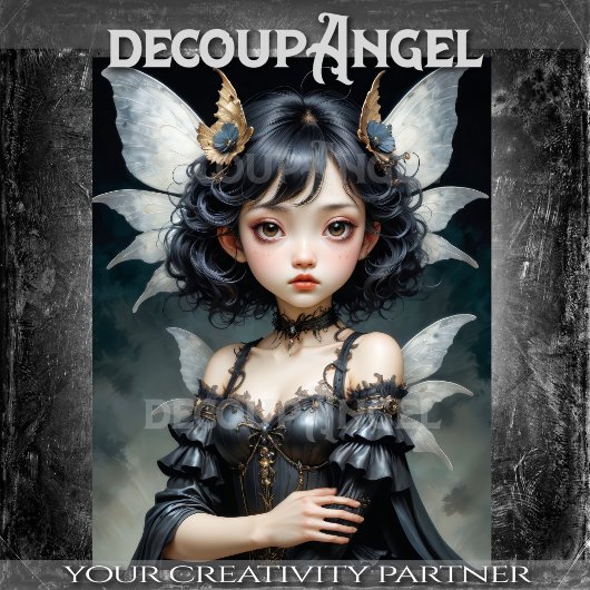 Gothic Pixie Dream Decoupage Seidenpapier