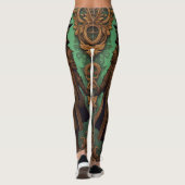 Gothic Plague Doctor SCP-049 Halloween Steampunk Leggings (Rückseite)