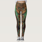 Gothic Plague Doctor SCP-049 Halloween Steampunk Leggings (Vorderseite)