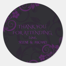 Gothic Plum Danke Stickers