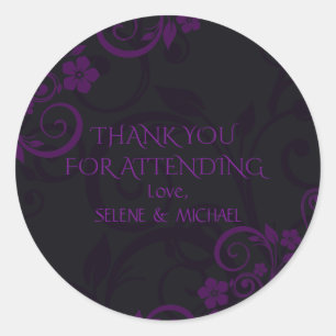 Gothic Plum Danke Stickers