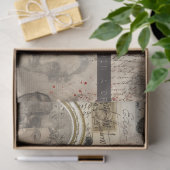 Gothic Poe Halloween Death & Ephemera Tissue Seidenpapier (Geschenk)