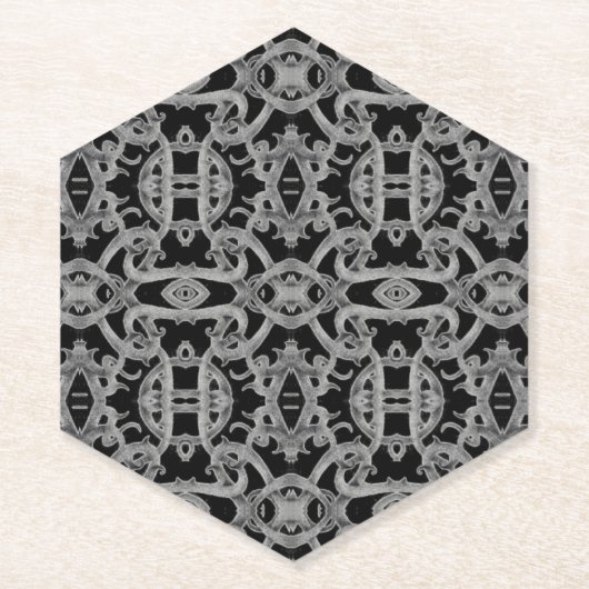 GOTHIC Point Hexagon Paper Untersetzer (Vorderseite)