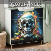 Gothic Pop Skull - Decoupage - Seidenpapier