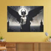 Gothic Portrait of Lord Lucifer Leinwanddruck (Insitu (Wohnzimmer))