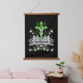 Gothic Post Punk Fashion Zubehör Wandteppich Mit Holzrahmen (Schlafzimmer)