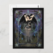 Gothic Postcard - Gothic Vampiress Postkarte (Vorne/Hinten)