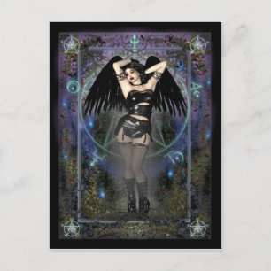 Gothic Postcard - Gothic Vampiress Postkarte