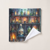 Gothic Potion Flaschen - Dunkle Apotheke Badhandtuch Set (Waschlappen)