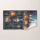 Gothic Potion Flaschen - Dunkle Apotheke Badhandtuch Set (Handtuch)