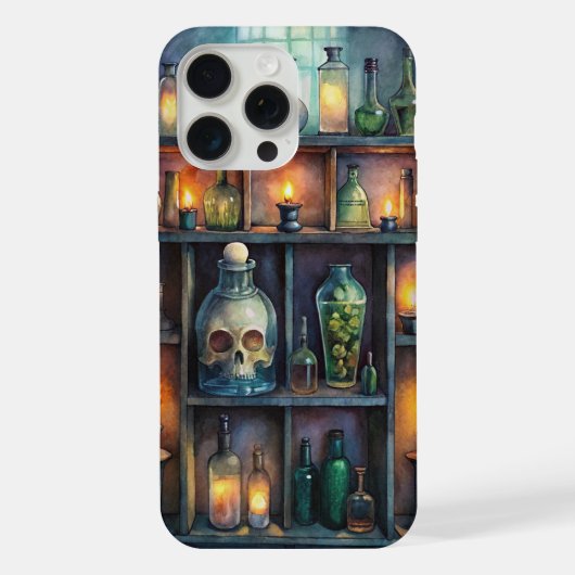 Gothic-Potionsflaschen - Dunkle Fantasy-Witchy iPhone Hülle (Rückseite)