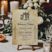 Gothic Probe Dinner Black Silver Einladung