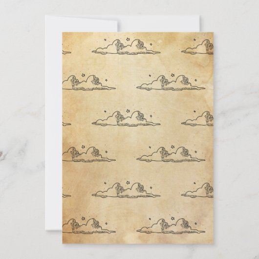 Gothic Probe Dinner Black Silver Einladung (Rückseite)