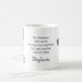 Gothic Psycho Süße Katze mit Axt Kaffeetasse (Mittel)