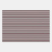 Gothic Pum Lila Skulls and Stripes Halloween Geschenkpapier Set (Vorderseite 2)