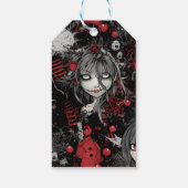 Gothic Punk Alternative Christmas Fairy Geschenkanhänger (Rückseite)