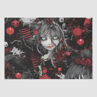 Gothic Punk Alternative Christmas Fairy Seidenpapier