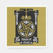 Gothic Punk Zubehör Serviette (Vorderseite)