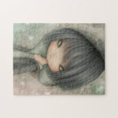 Gothic-Puppe mit Kapuze Grunge-Rätsel Puzzle (Horizontal)