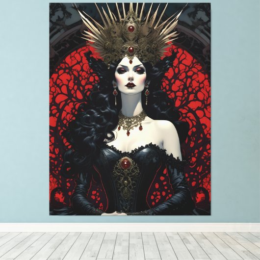 Gothic Queen Leinwanddruck (Insitu (Holzboden))