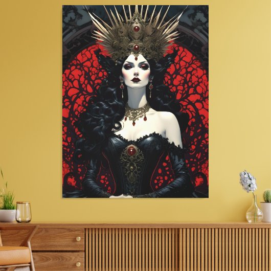 Gothic Queen Leinwanddruck (Insitu (Wohnzimmer))