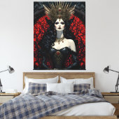 Gothic Queen Leinwanddruck (Insitu (Schlafzimmer))