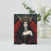 Gothic Queen Postkarte (Stehend Vorderseite)