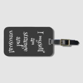 Gothic Quote Gepäckmarke - "Ich, ich, ich selbst,  Gepäckanhänger (Vorderseite (Horizontal))