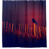 Gothic, Quoth the Raven Under Midnight Sky Duschvorhang (Vorderseite)