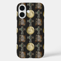 Gothic R.I.P. Headstone Celtic Cross Vollmond Art