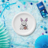 Gothic Rabbit Gothic Bunny Gothic Oster Emo Goth Pappteller (Party)