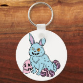 Gothic Rabbit Gothic Bunny Gothic Oster Emo Goth Schlüsselanhänger (Vorderseite)