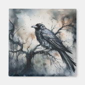 Gothic Rabe Magnet (Vorne)