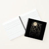 Gothic Raben & Mond Halloween Notizblock (Innenseite)