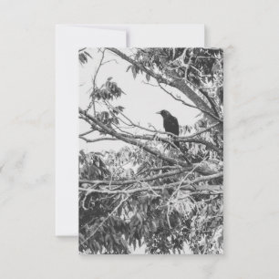 Gothic-Raben-Postkarte Einladung