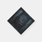 Gothic-Rahmen-Hochzeit Serviette (Ecke)