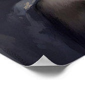 Gothic-Ratte-Kunst-Druck viktorianische Maus mit B Poster (Ecke)