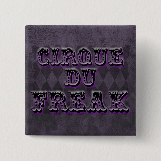 Gothic Raute Cirque du Freak Button (Vorderseite)