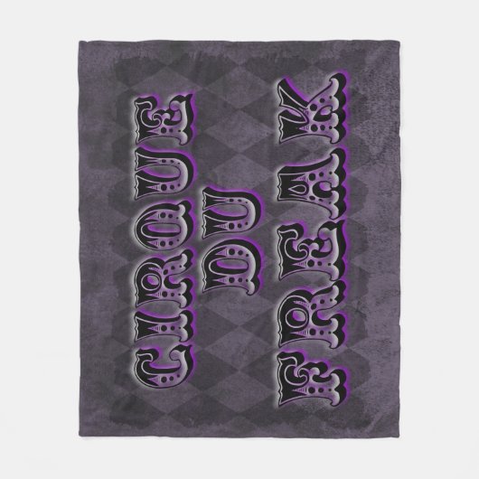 Gothic Raute Cirque du Freak Fleecedecke (Vorderseite)