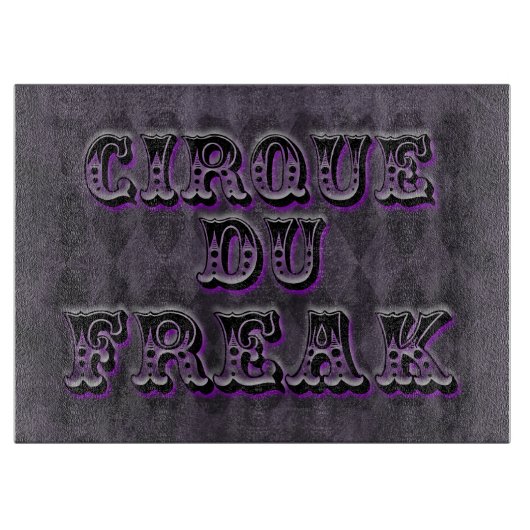 Gothic Raute Cirque du Freak Schneidebrett (Vorderseite)