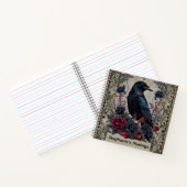 Gothic Raven and Rose Journal Notizblock (Innenseite)