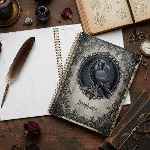 Gothic Raven Black Vintag Planer