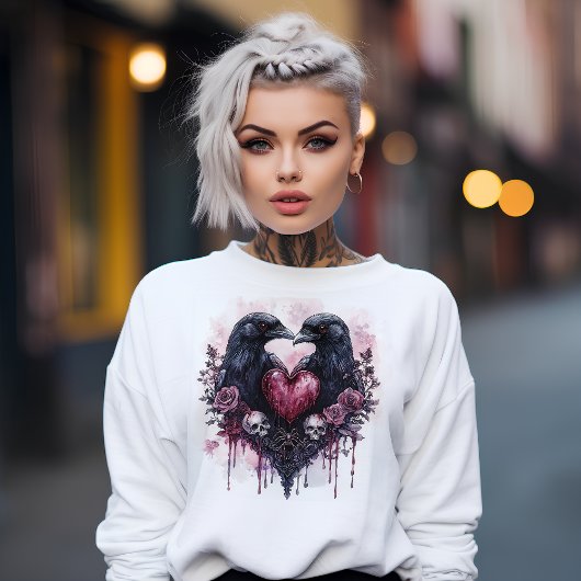 Gothic Raven Couple Sweatshirt